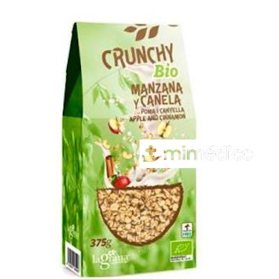 KRUNCHY AVENA MANZANA CANELA 375GR. ECO LA GRANA