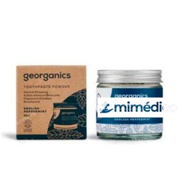 DENTIFRICO MINERAL MENTA POLVO 60ML. GEORGANICS