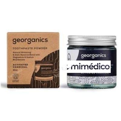 DENTIFRICO MINERAL CARBON ACTIVADO POLVO 60ML. GEORGANICS