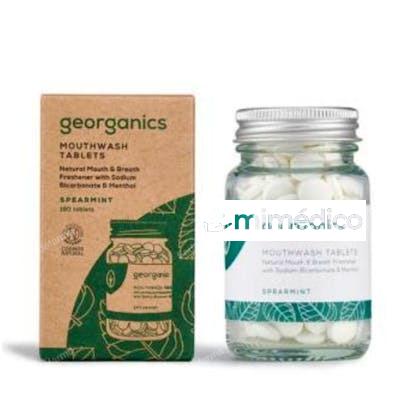 ENJUAGE BUCAL HIERBABUENA 180PASTILLAS. GEORGANICS