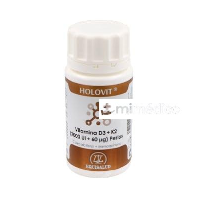 HOLORAM VITAMINA D3 2000UI + K2 60?G PERLAS EQUISALUD