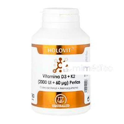 HOLORAM VITAMINA D3 2000UI + K2 180?G PERLAS EQUISALUD