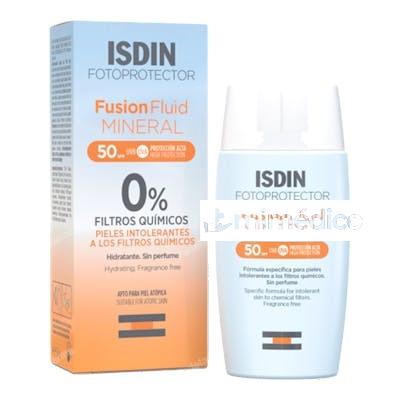 FOTOPROTECTOR MINERAL FUSION FLUID 50+ 50ML. ISDIN SOLAR