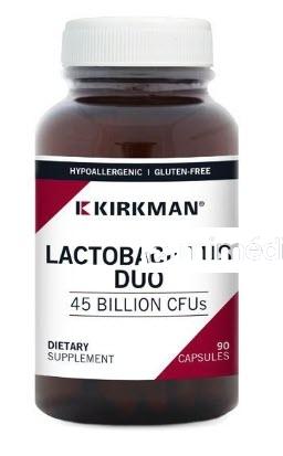 LACTOBACILLUS DUO HIPOALERGENICO 90 CAPS KIRKMAN