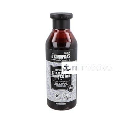 MEN CHAMPU-GEL DUCHA REFRESCANTE 2 EN 1 280ML. VEG DR. KONOPKAÂ`S