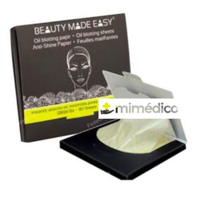 PAPELES MATIFICANTES TE VERDE 80HOJAS. BEAUTY MADE EASY