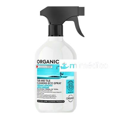 LIMPIADOR BAÑERAS-AZULEJOS LEMON-APPLE SPRAY 500M ORGANIC PEOPLE