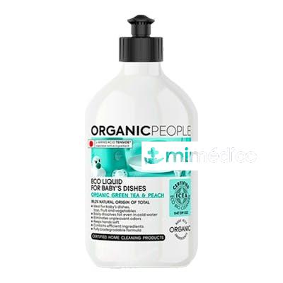 LAVAVAJILLAS PLATOS BEBE GREEN TEA-PEACH 500ML ECO ORGANIC PEOPLE