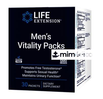 PACKS DE VITALIDAD PARA HOMBRES 30 PACKS LIFE EXTENSION