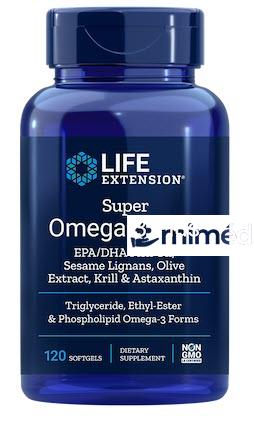 SUPER OMEGA 3 PLUS EPA / DHA CON KRILL & ASTAXANTINA 120 CAPSULAS LIFE EXTENSION