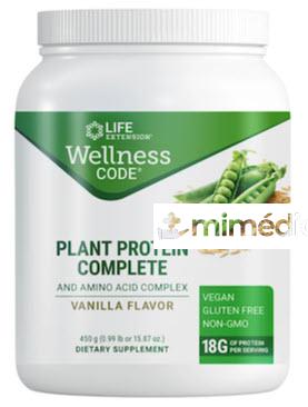 WELLNESS CODE PLANT PROTEIN COMPLETE & AMINO ACID COMPLEX 450 GR LIFE EXTENSION