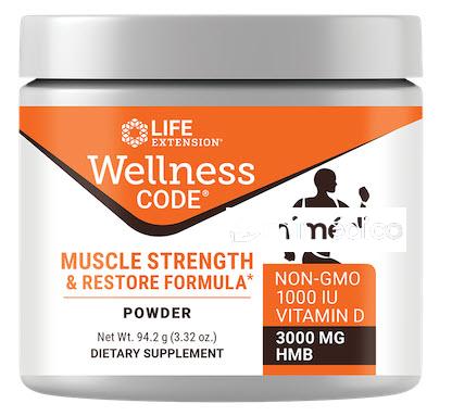 FORMULA DE FORTALECIMIENTO Y RESTAURACION MUSCULAR DE WELLNESS CODE 94,2 GR LIFE EXTENSION