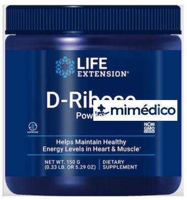 POLVO D-RIBOSA 150 GR LIFE EXTENSION