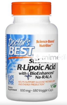 ACIDO R-LIPOICO ESTABILIZADO CON BIOENHANCED NA-RALA 100 MG 60 CAPS DR. BEST