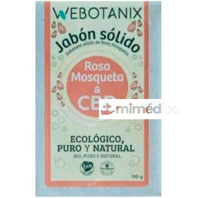 JABON SOLIDO CBD-ROSA MOSQUETA 100GR BIO VEGAN WEBOTANIX
