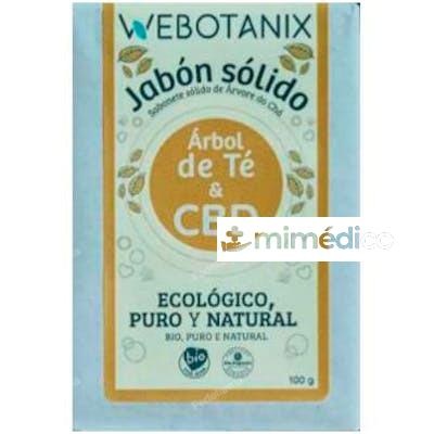 JABON SOLIDO CBD-ARBOL DE TE 100GR BIO VEGAN WEBOTANIX