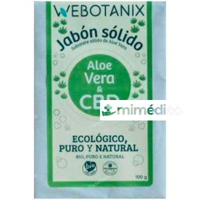 JABON SOLIDO CBD-ALOE VERA 100GR BIO VEGAN WEBOTANIX