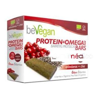 BARRITAS PROTEICAS-ANTIOX ARANDANO+CHIA 6UDS. BIO VEGAN BEVEGAN