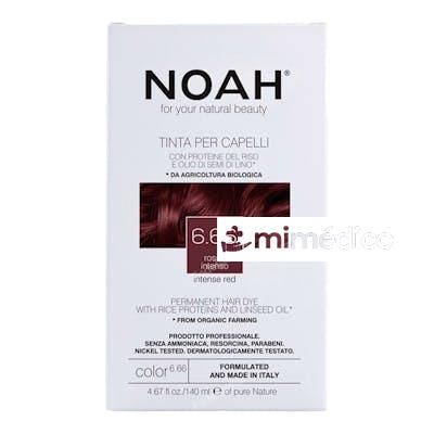 TINTE CAPILAR CASTAÑO ROJO INTENSO 6.6 140ML. NOAH