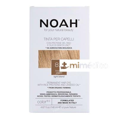 TINTE CAPILAR RUBIO CLARO 8.0 140ML. NOAH