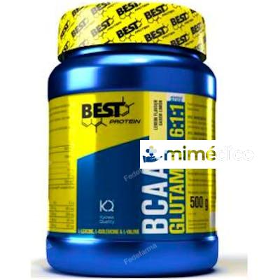 BCAA+GLUTAMINA LIMON 500GR. BEST PROTEIN