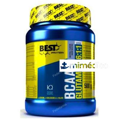 BCAA+GLUTAMINA NEUTRO 500GR. BEST PROTEIN