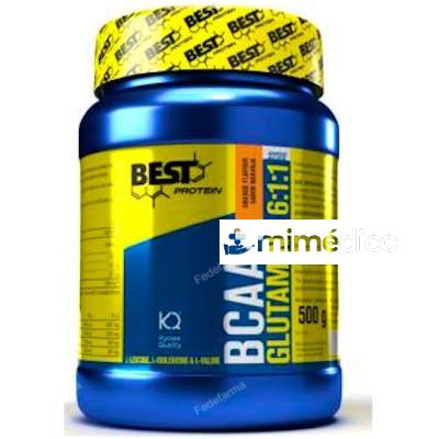 BCAA+GLUTAMINA NARANJA 500GR. BEST PROTEIN
