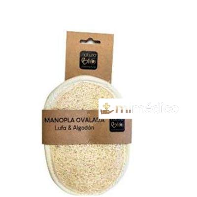 MANOPLA OVALADA LUFA-ALGODON NATURASPA