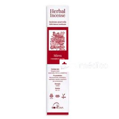 HERBAL INCENSE MIRRA  AYURVEDA 5PACKSX12UDS. BIOAROMA
