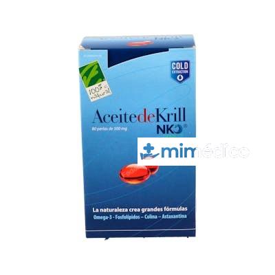 ACEITE DE KRILL NKO 80PERLAS CIEN POR CIEN NATURAL