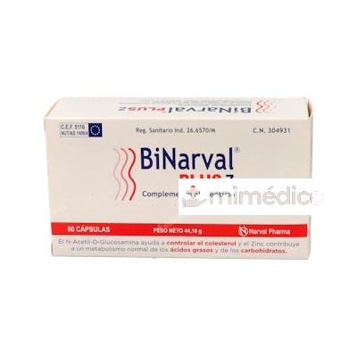 BINARVAL PLUS Z 60CAP. NARVAL PHARMA, S.A.