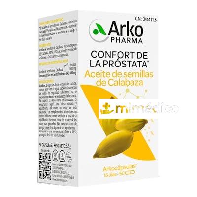 ACEITE DE SEMILLAS DE CALABAZA 50ARKOCAPSULAS.BIO ARKOPHARMA