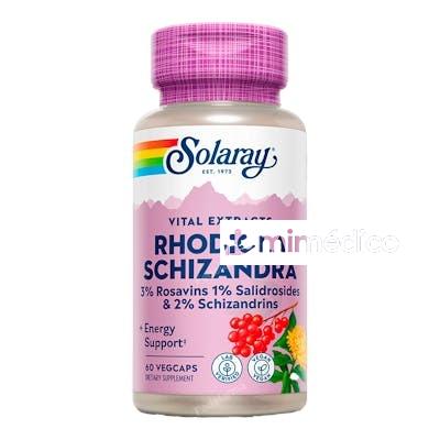 SCHIZANDRA - RHODIOLA 500MG. 60CAP.VEG SOLARAY