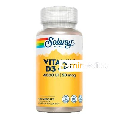 BIG VITAMIN D3 & K2 (MK7) 120CAP. SOLARAY