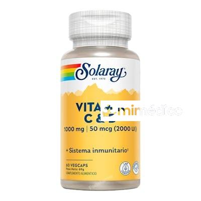 VITAMINA C 1000MG + VITAMINA D 2000UI 60CAP. SOLARAY