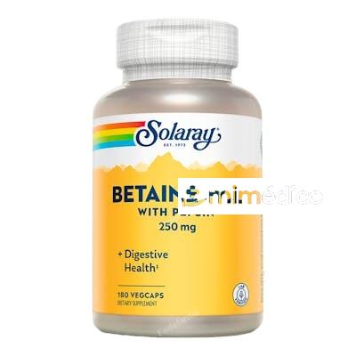 BETAINE HCI 250MG 180VCAP. SOLARAY