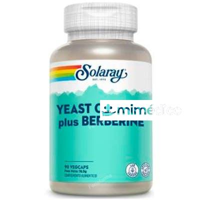 YEAST CLEANSE PLUS BERBERINE 90VCAP. SOLARAY