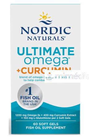 OMEGA CURCUMIN, 1200 / 400 MG 60 CAPS NORDIC HEALTH