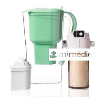 PACK JARRA ALKANATUR DROPS Y FILTRO DE DUCHA 50.000 L - COLOR JARRA: VERDE ALKANATUR