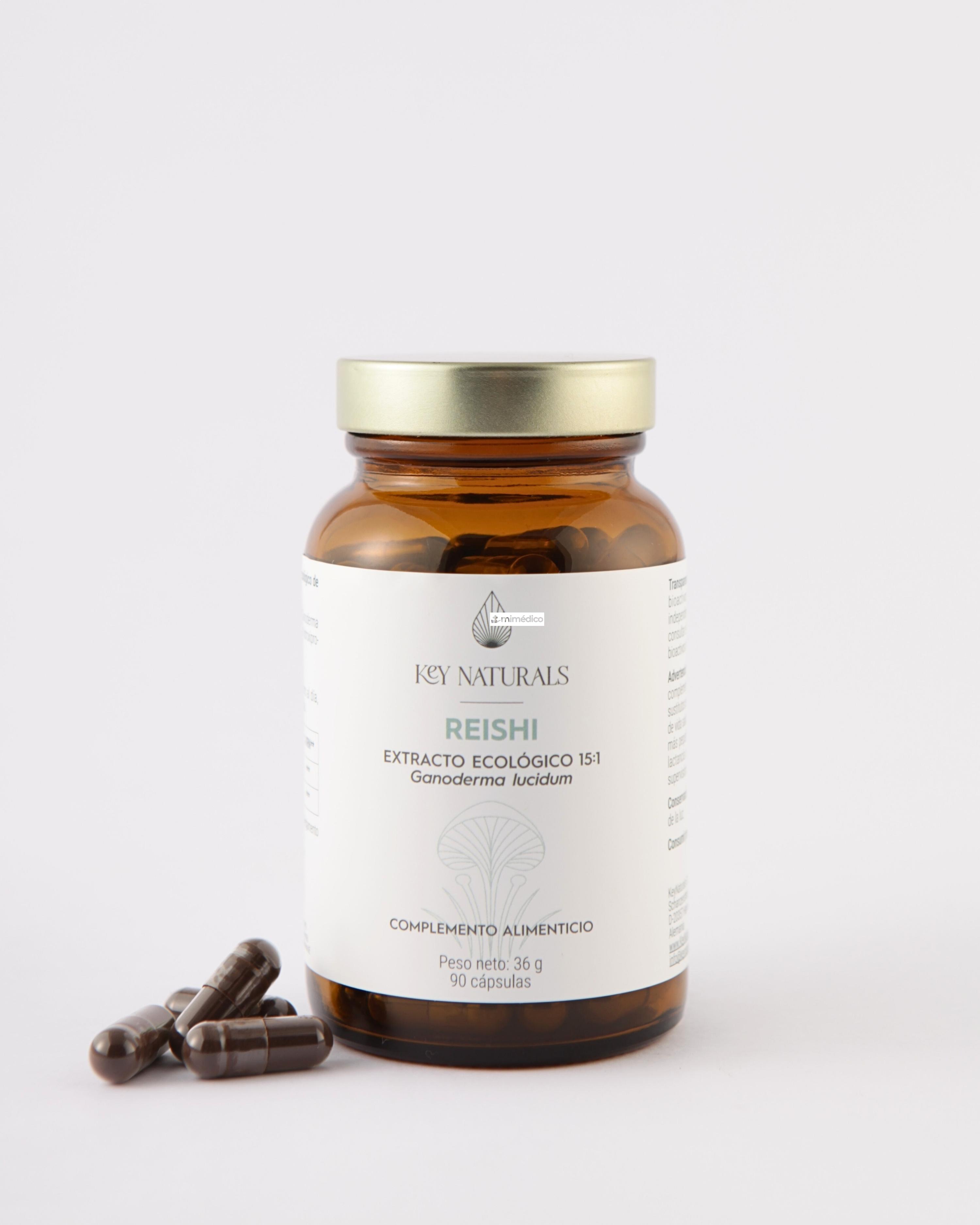 REISHI EXTRACTO ECOLOGICO 15:1 90CAPS. KEYNATURALS