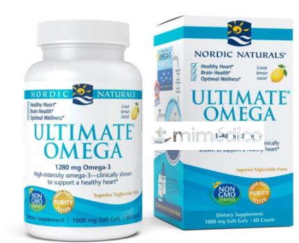 ULTIMATE OMEGA SABOR LIMON 1280 GR 60 CAP NORDIC NATURALS