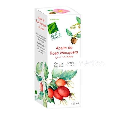 ACEITE DE JOJOBA CON ROSA MOSQUETA 100ML. CIEN POR CIEN NATURAL