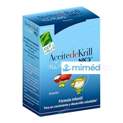 ACEITE DE KRILL NKO NINOS 60PERLAS CIEN POR CIEN NATURAL