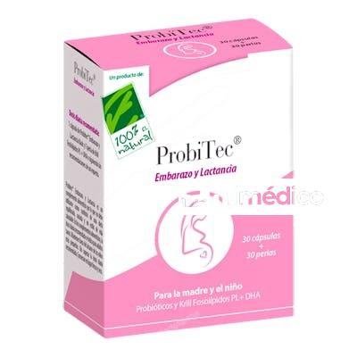 PROBITEC EMBARAZO Y LACTANCIA 30PERLAS CIEN POR CIEN NATURAL