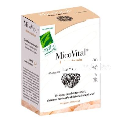MICOVITAL MELENA DE LEON 60CAP. CIEN POR CIEN NATURAL