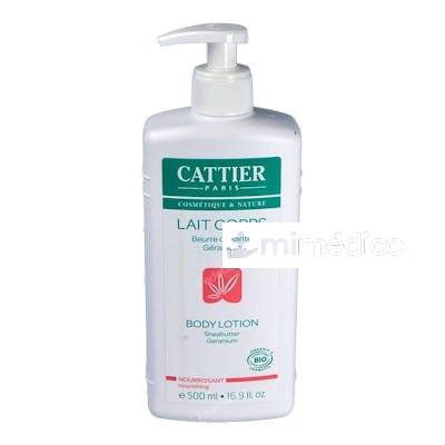 LECHE HIDRATANTE NUTRIT. (KARITE, GERANIUM) 500ML. CATTIER