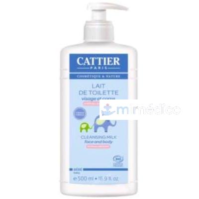 LECHE HIDRATANTE BEBE LIMPIA CARA Y CUERPO 500ML. CATTIER
