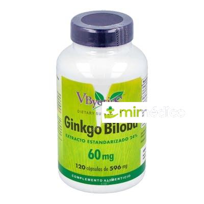 GINKGO BILOBA 60MG. 120CAP. VBYOTICS