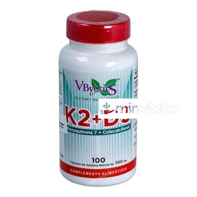 VITAMINA K2+D3 100PERLAS VBYOTICS