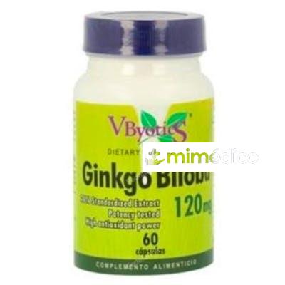 GINKGO BILOBA 120MG. 60CAP. VBYOTICS